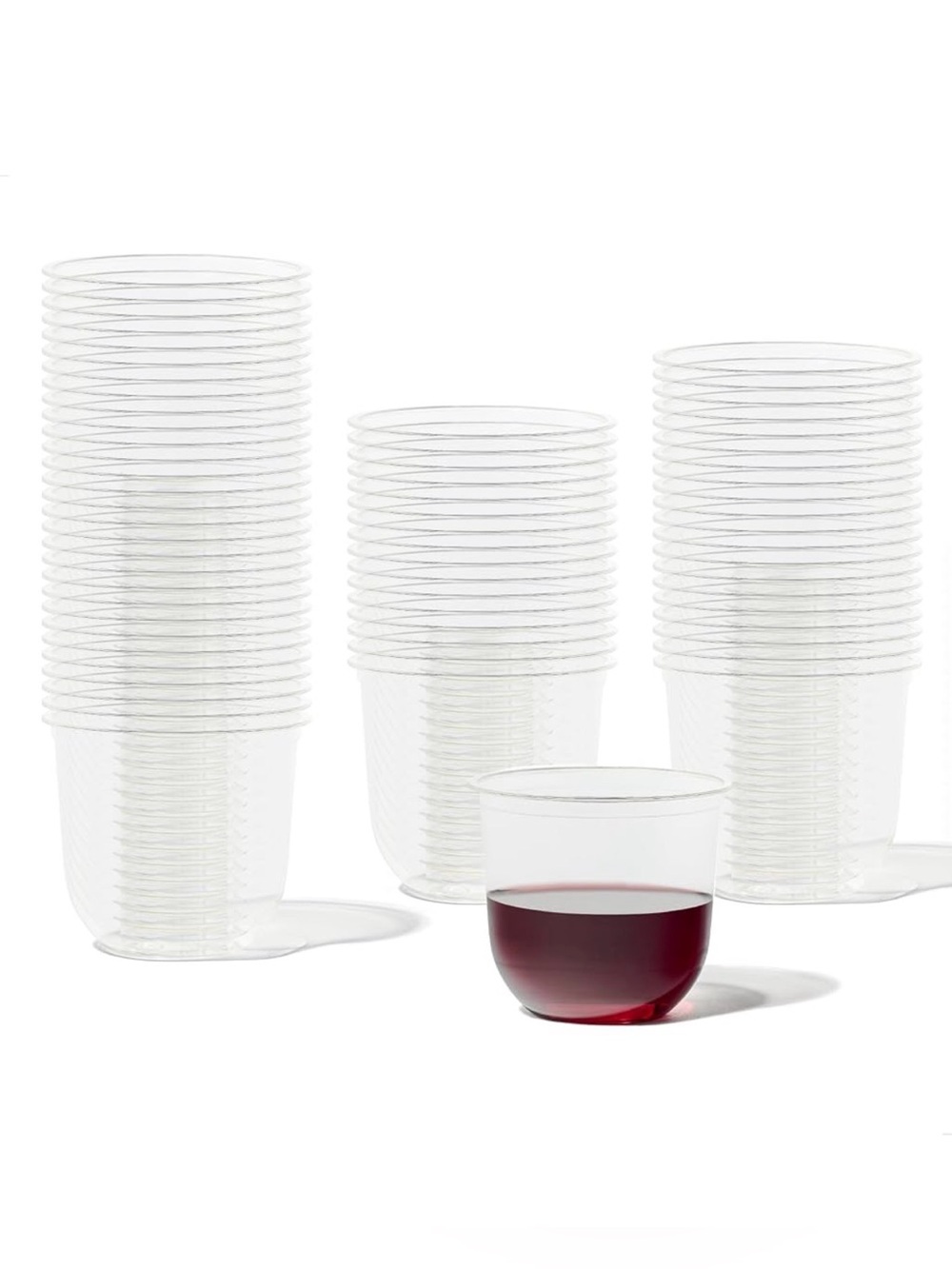 NWT Clear Plastic Disposable Cups - Pack of 50